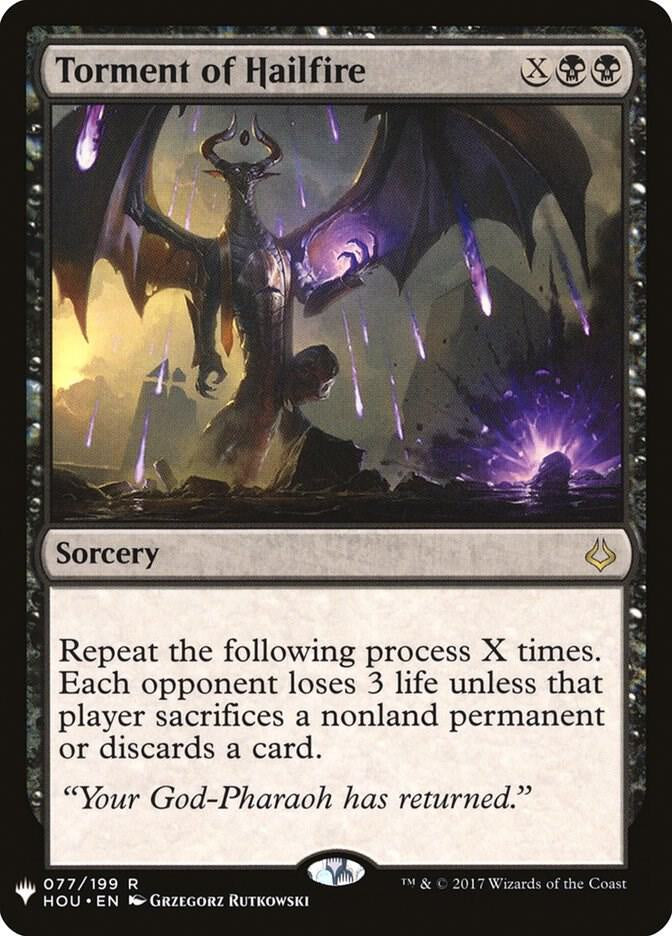Torment of Hailfire The List LIST Magic the Gathering card