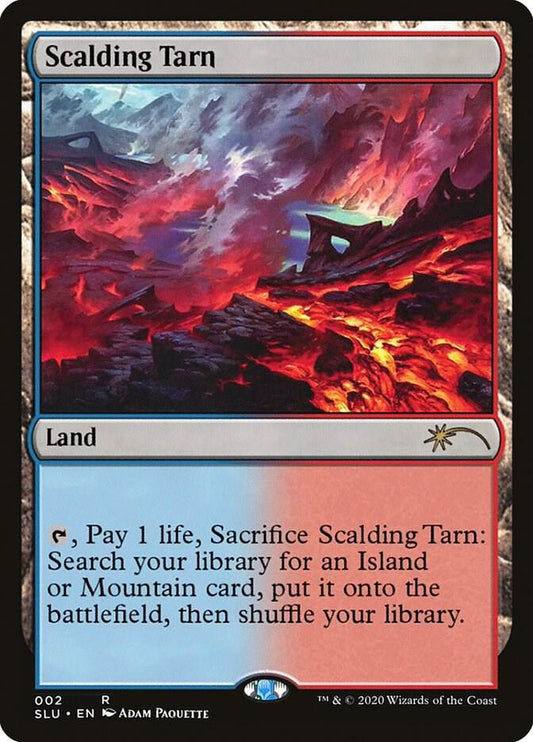 Scalding Tarn Secret Lair Series SLU Rare Magic: The Gathering fetch land featuring exclusive Secret Lair artwork.