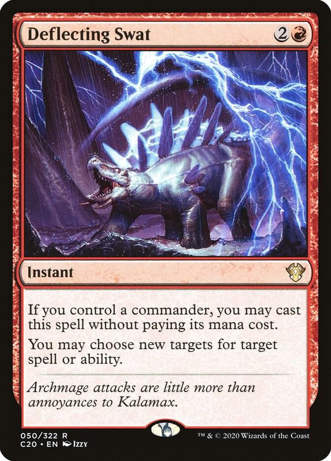 Deflecting Swat Commander 2020 C20 Magic the Gathering card