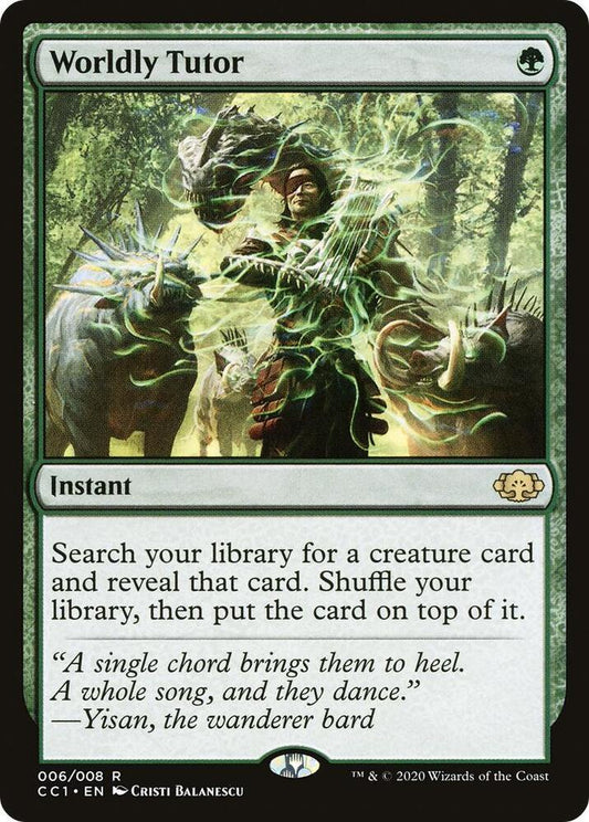 Worldly Tutor Mirage #255 Magic the Gathering card