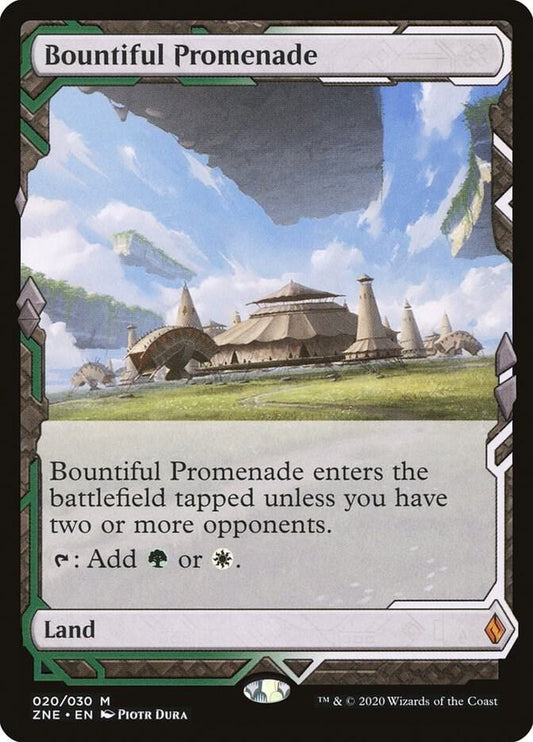 Near Mint Bountiful Promenade #20 from Zendikar Rising Expeditions for Magic: The Gathering.