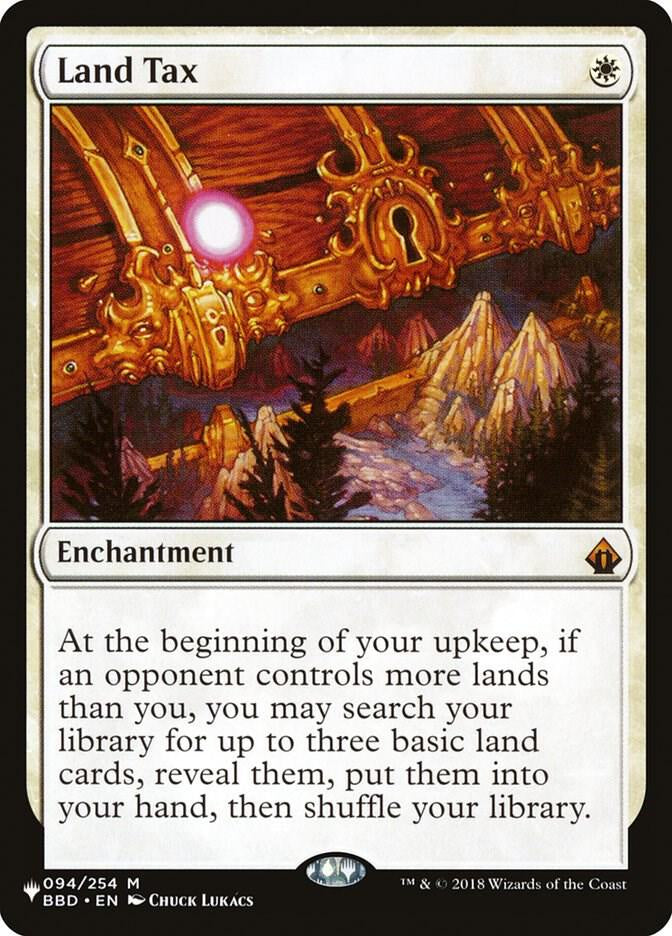 Card featuring a gold key and mountain landscape with game text and artwork.