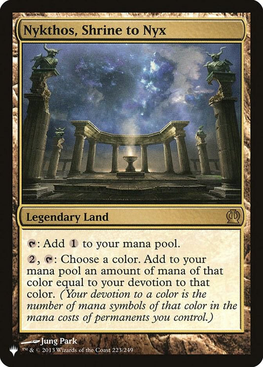 Nykthos Shrine to Nyx The List Reprints LIST MTG trading card