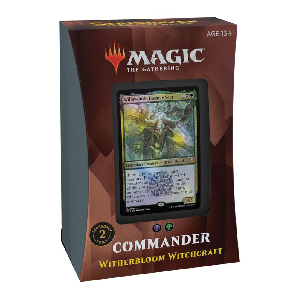 Magic The Gathering Commander 2021 Witherbloom Witchcraft Commander Deck featuring Willowdusk Essence Seer
