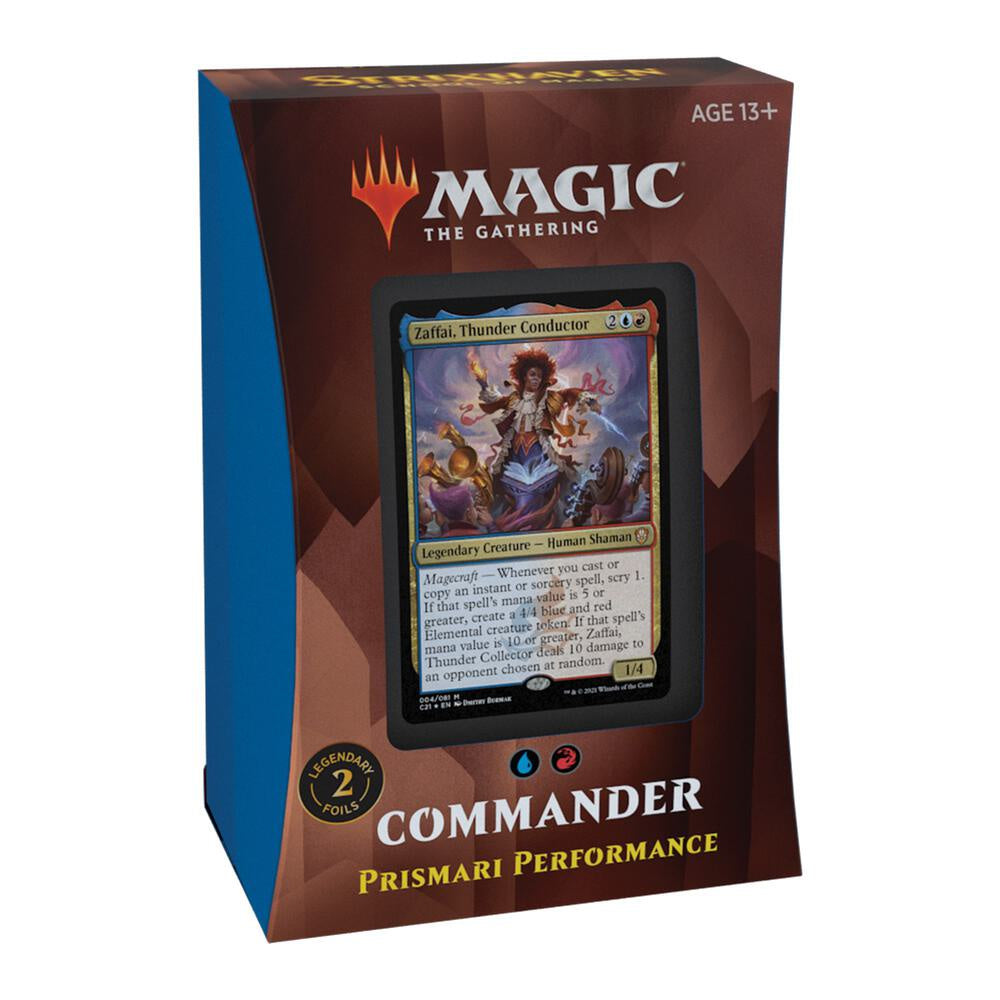Magic The Gathering Commander 2021 Prismari Performance Commander Deck featuring Zaffai Thunder Conductor