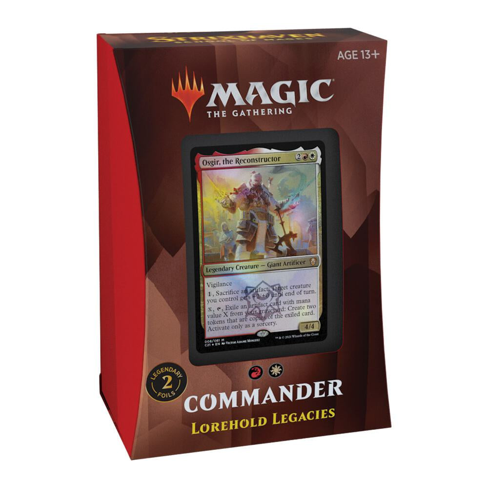 Magic The Gathering Commander 2021 Lorehold Legacies Commander Deck featuring Osgir the Reconstructor