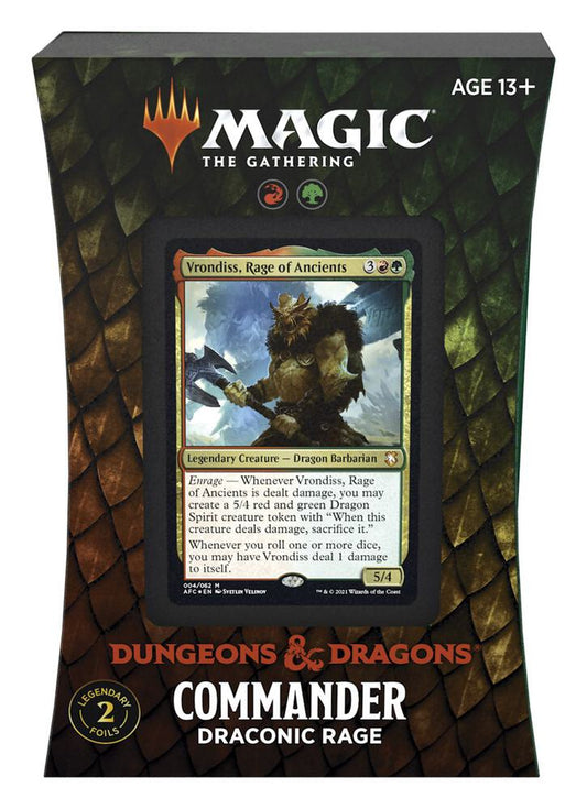 Adventures in the Forgotten Realms Draconic Rage Commander Deck AFC Magic the Gathering sealed product