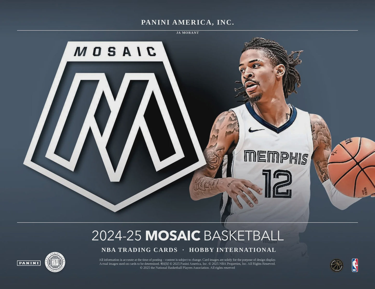 2024-25 Panini Mosaic Basketball International Hobby Box – Sealed NBA Trading Cards