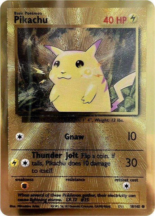 Pokemon Pikachu Metal 58/102 Celebrations LP Card