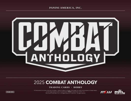 2025 Panini Combat Anthology Hobby Box featuring MMA, boxing, and wrestling athletes