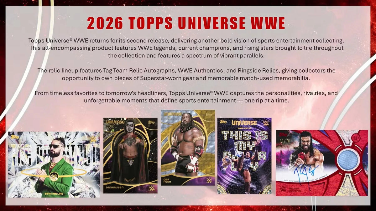 PREORDER  Topps Universe WWE Wrestling Value Box