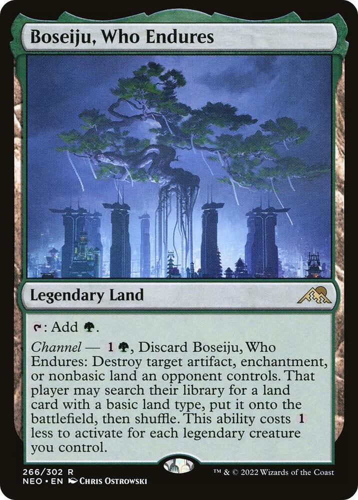 Boseiju Who Endures Kamigawa Neon Dynasty NEO MTG trading card