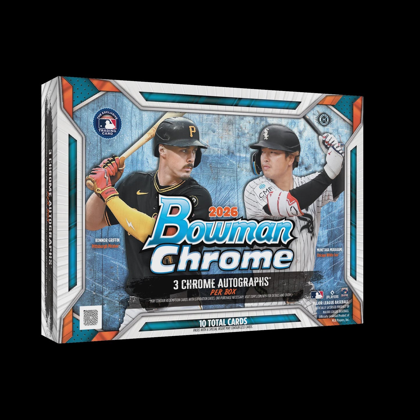 2026 Bowman Chrome Baseball Breaker's Delight Box with 10 cards and 3 autographs per box on average.