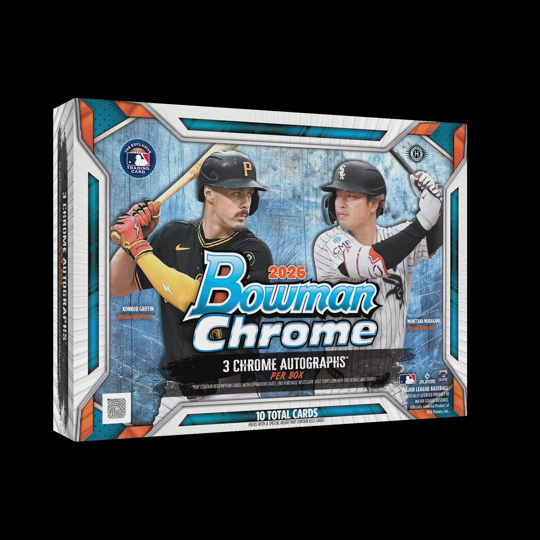 2026 Bowman Chrome Baseball Breaker's Delight Box with 10 cards and 3 autographs per box on average.