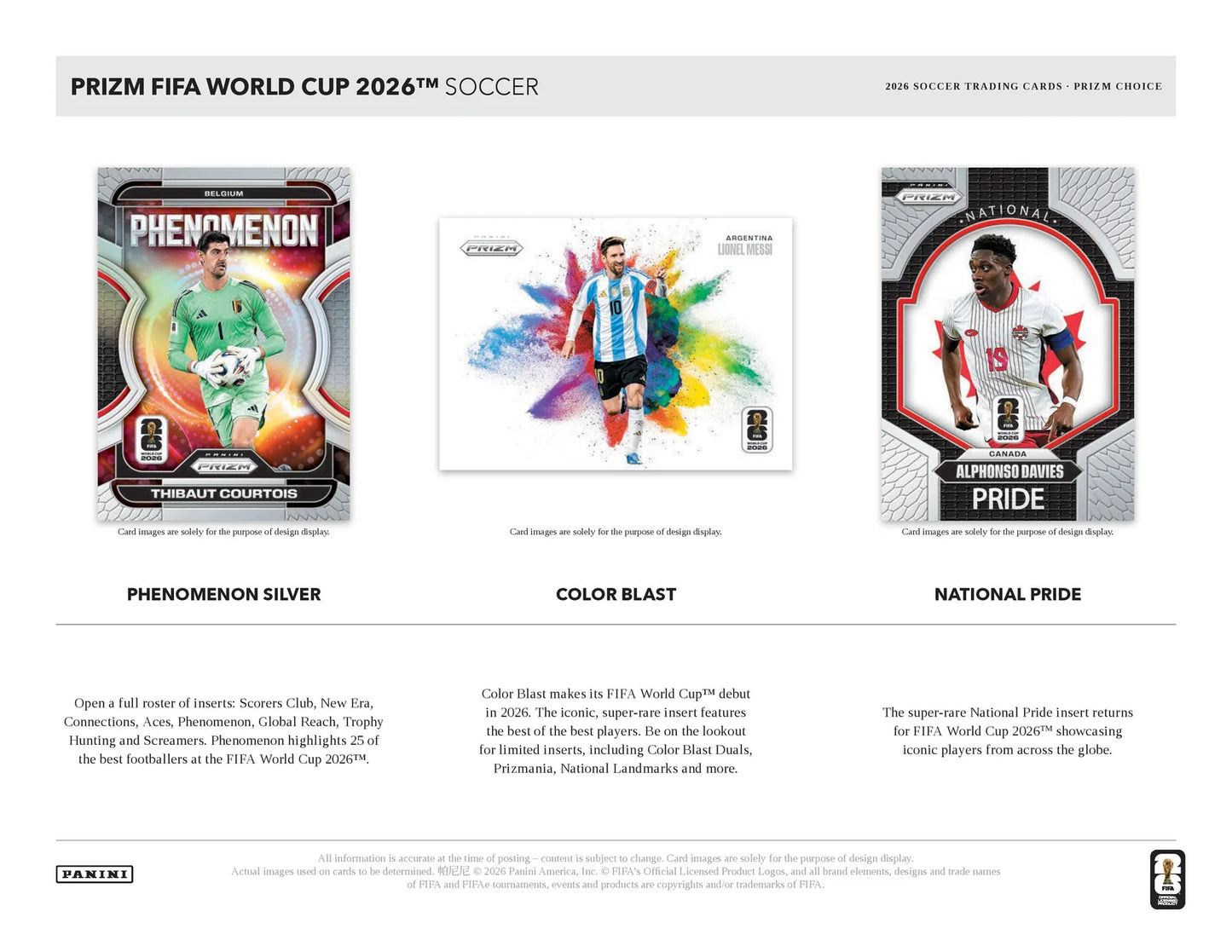 2026 Panini Prizm FIFA World Cup Soccer Choice Box (Pre-Order)