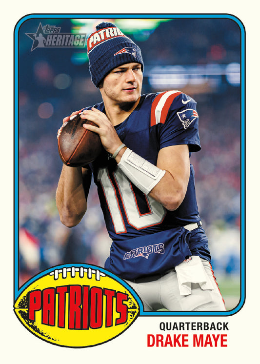 Front of PREORDER 2026 Topps Heritage Football NFL Hobby Box