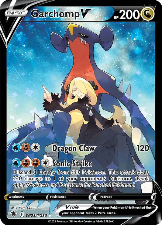 Pokémon Garchomp V TG23/TG30 Astral Radiance Trainer Gallery Ultra Rare NM