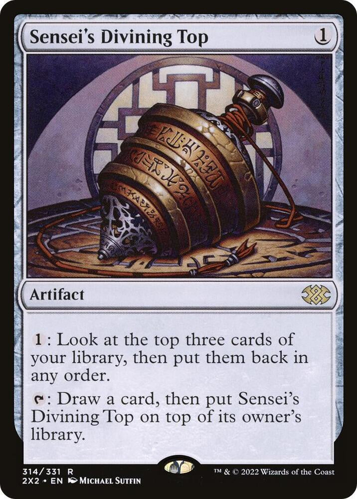 Sensei's Divining Top Double Masters 2022 2X2 MTG trading card