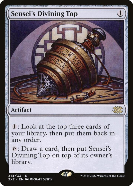 Sensei's Divining Top Double Masters 2022 2X2 MTG trading card