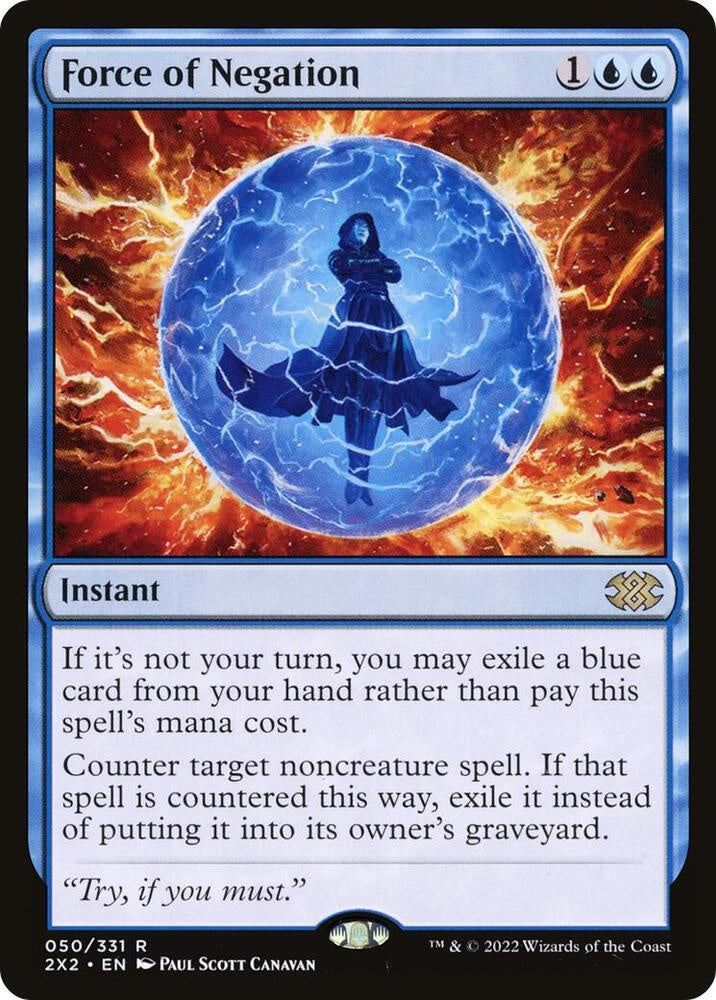 Force of Negation Double Masters 2022 2X2 MTG trading card