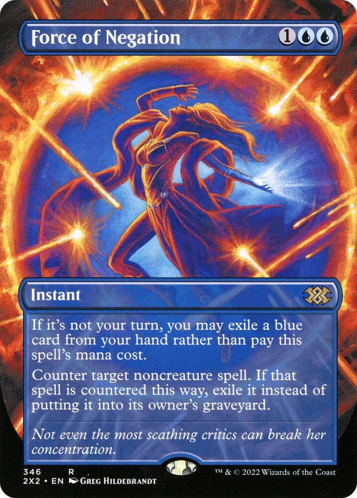 Force of Negation (Borderless) - Double Masters 2022 (2X2)