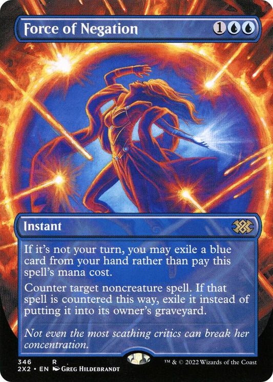 Force of Negation (Borderless) - Double Masters 2022 (2X2)