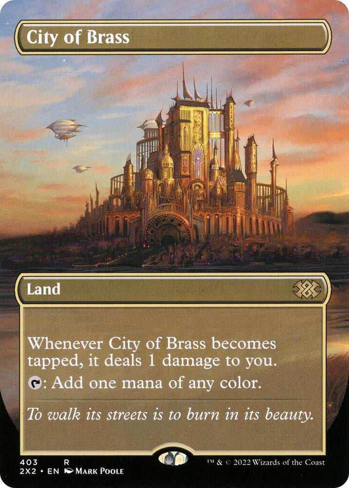 City of Brass (Borderless FOIL) - Double Masters 2022 (2X2)