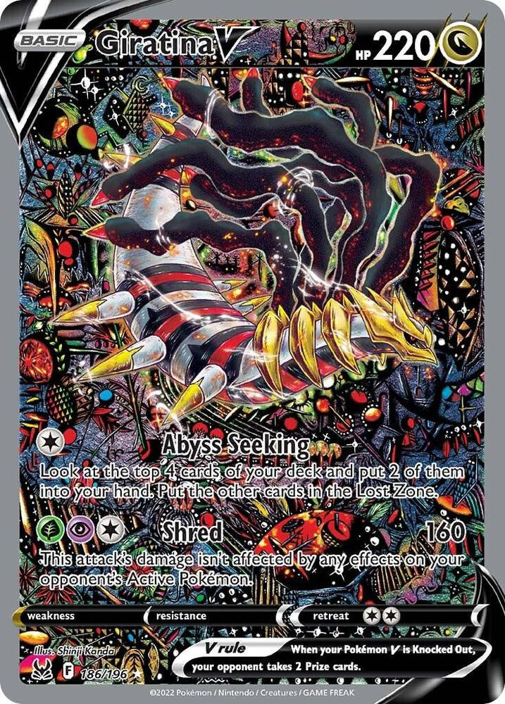 Giratina V Alternate Full Art 186/196 SWSH Lost Origin Holo NM