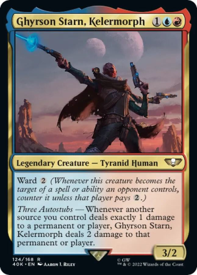 Ghyrson Starn Kelermorph Warhammer 40,000 Universes Beyond MTG trading card