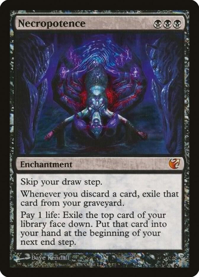 Necropotence From the Vault Exiled V09 MTG trading card