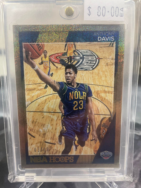 2016-17 Panini Hoops Anthony Davis Gold 3/10