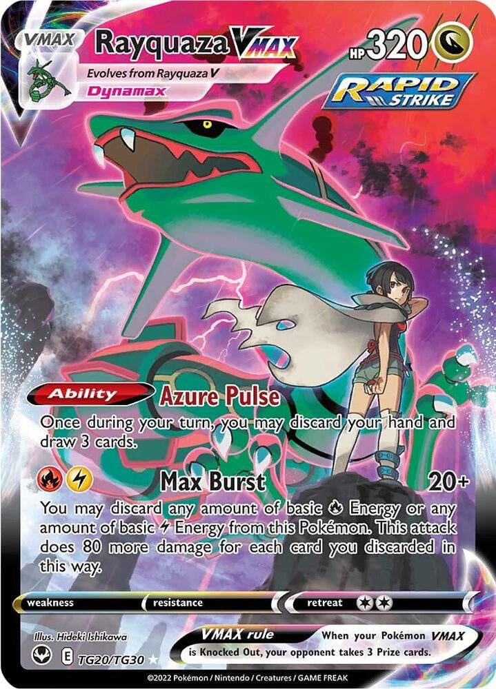 Pokémon Rayquaza VMAX TG20/TG30 Silver Tempest Trainer Gallery Full-Art Card