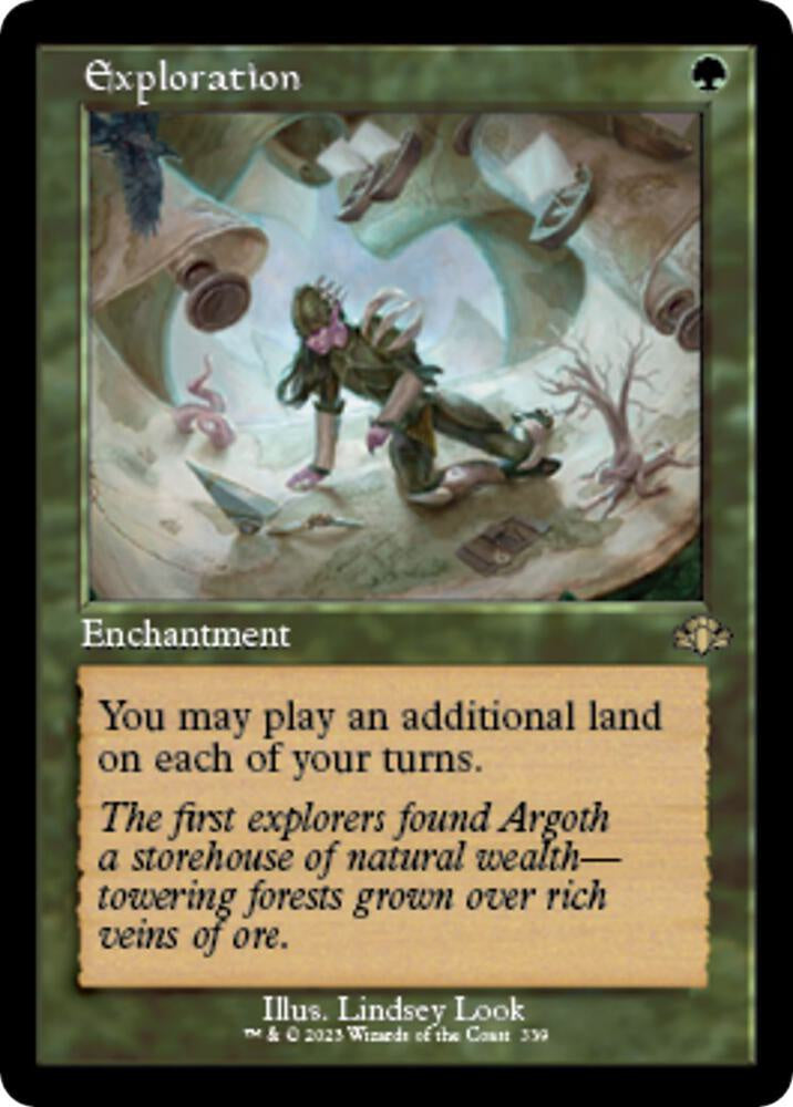 Card featuring an illustration of a character in a fantasy setting with text describing game mechanics.