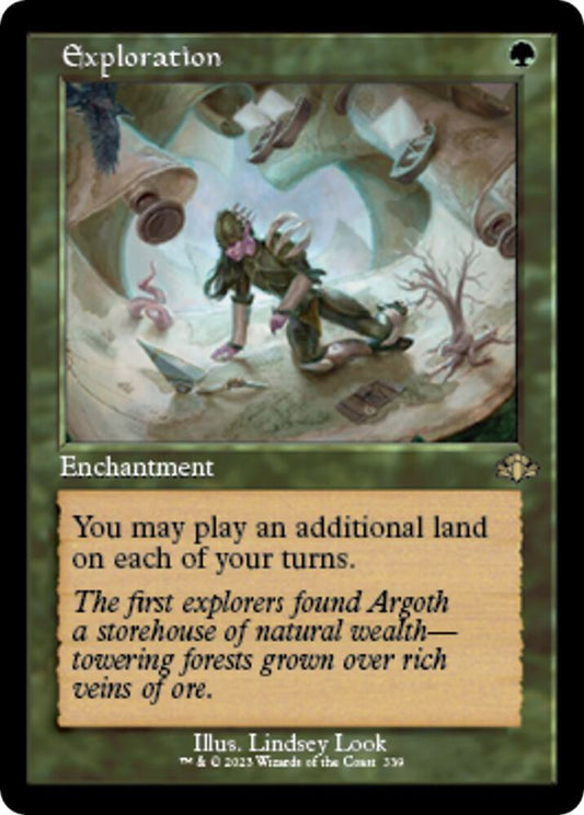 Card featuring an illustration of a character in a fantasy setting with text describing game mechanics.