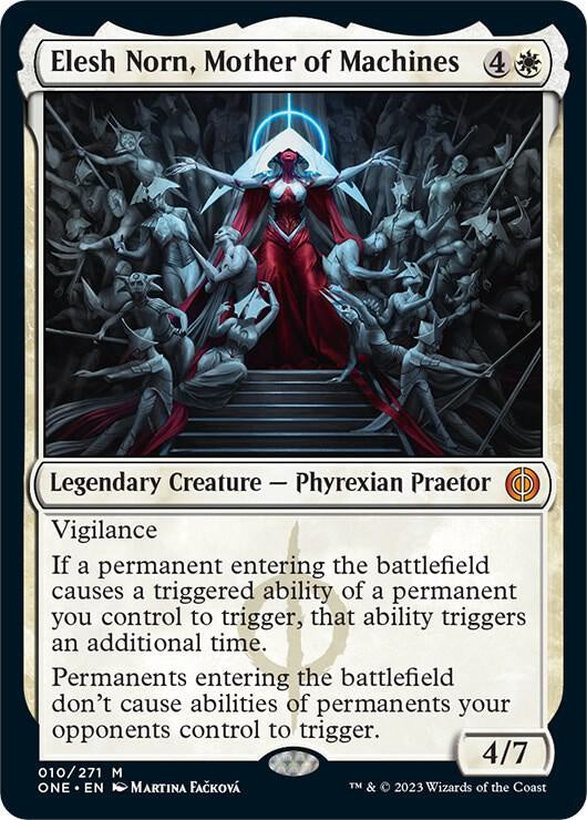 Near Mint Elesh Norn, Mother of Machines from Phyrexia: All Will Be One for Magic: The Gathering.