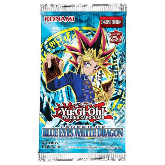 Front of Yu-Gi-Oh! TCG Legend of Blue Eyes White Dragon Booster Box – 25th Anniversary Edition (2023)