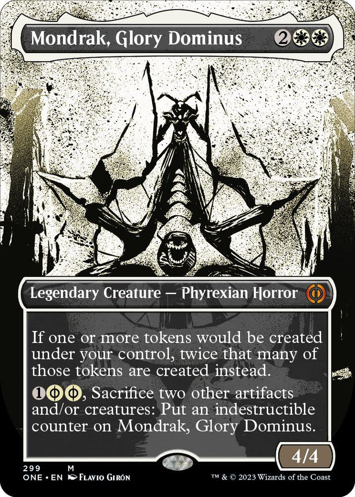 Mondrak Glory Dominus Showcase Phyrexia All Will Be One ONE Magic the Gathering card