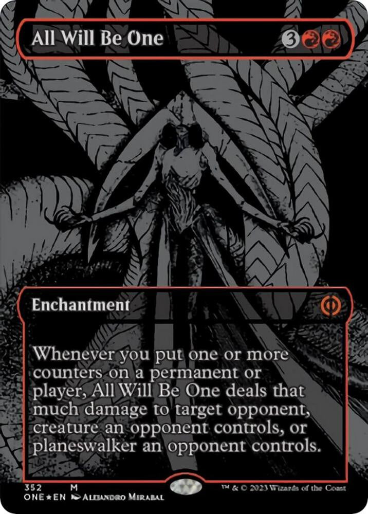 All Will Be One Oil Slick Raised Foil Phyrexia All Will Be One ONE MTG trading card