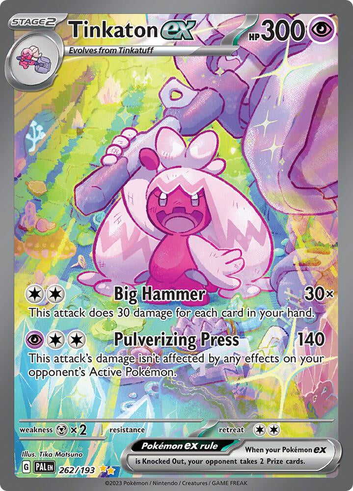 Pokemon Tinkaton ex 262/193 Paldea Evolved SIR NM Card