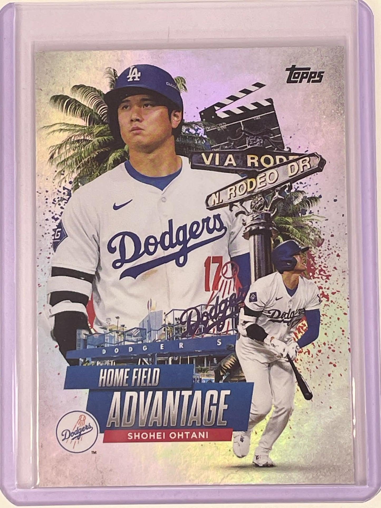 Shohei Ohtani Home Field Advantage HA-5 card from 2025 Topps Series 1 baseball.
