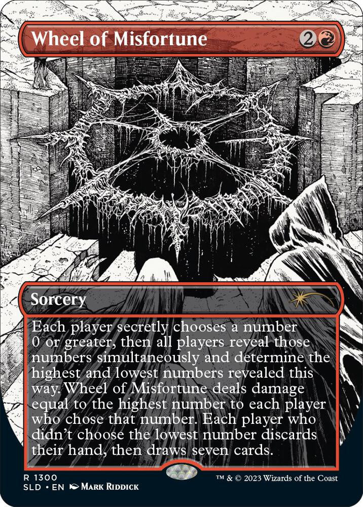Wheel of Misfortune 1300 Foil Secret Lair Drop Series SLD MTG trading card