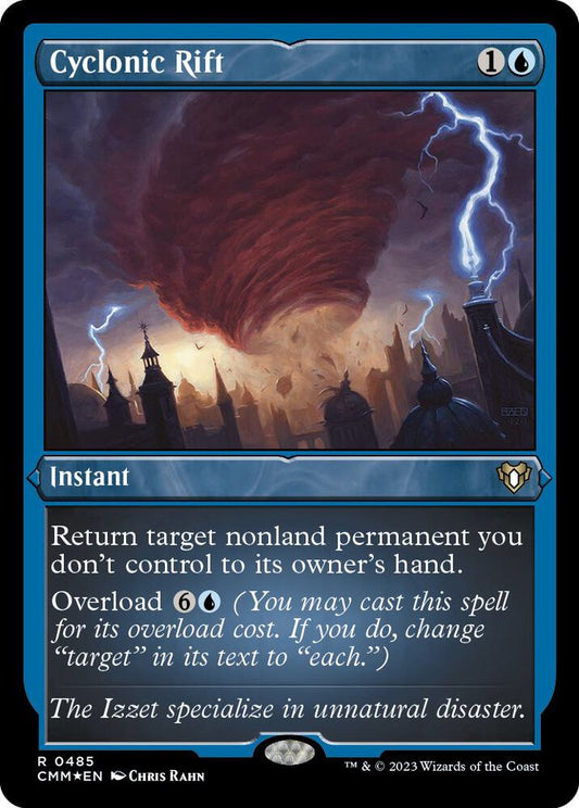 Cyclonic Rift Foil Etched Commander Masters CMM MTG trading card