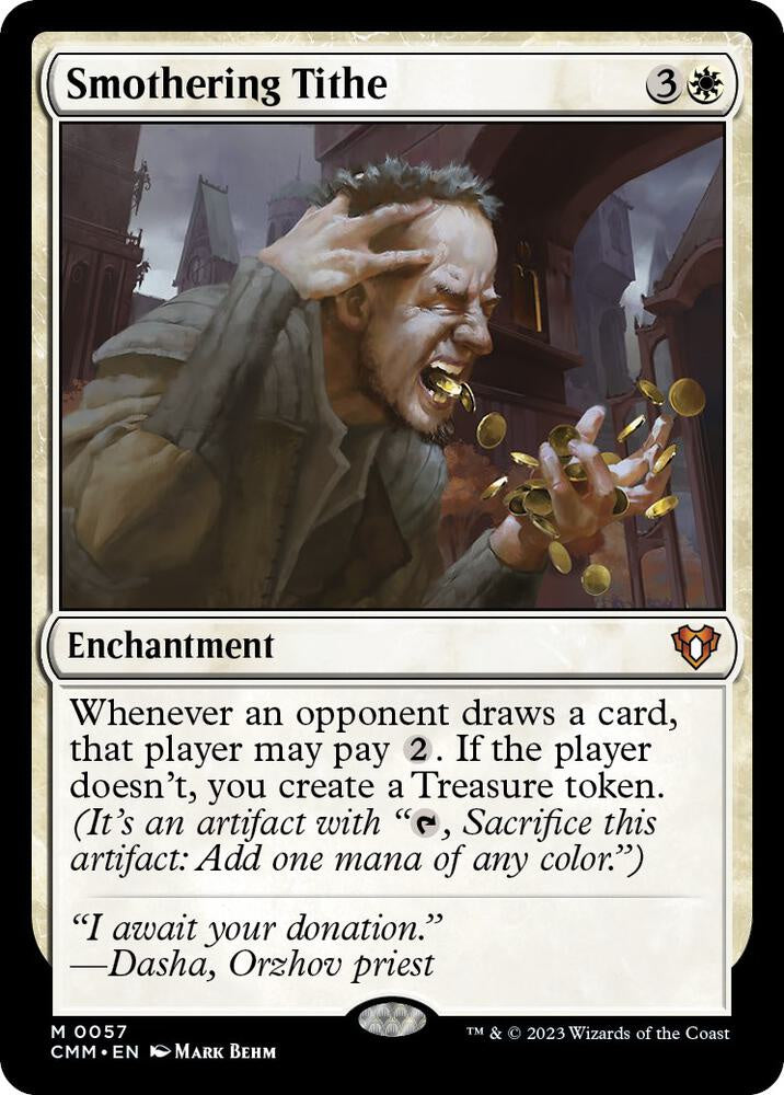 Smothering Tithe Commander Masters CMM MTG trading card