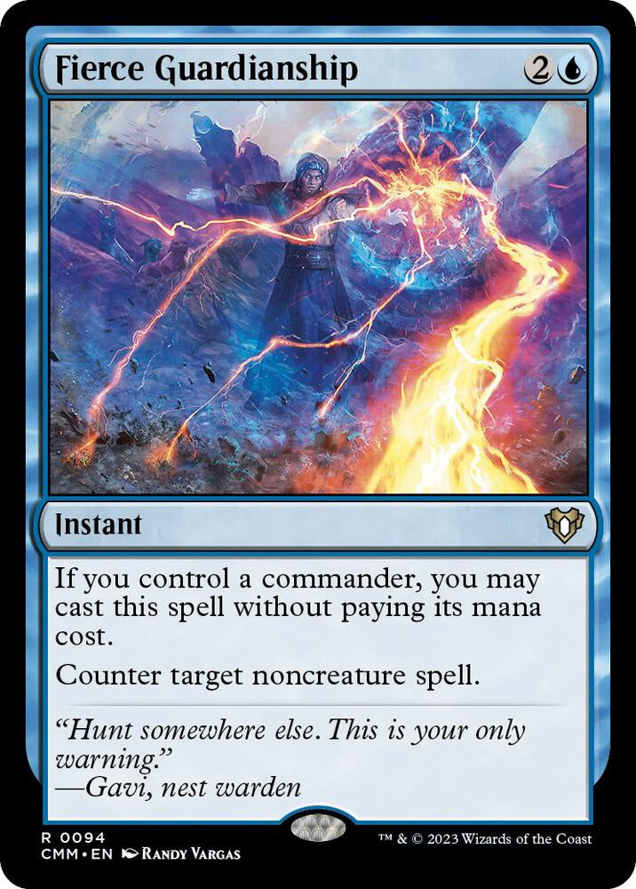 Fierce Guardianship Commander Masters CMM Magic the Gathering card
