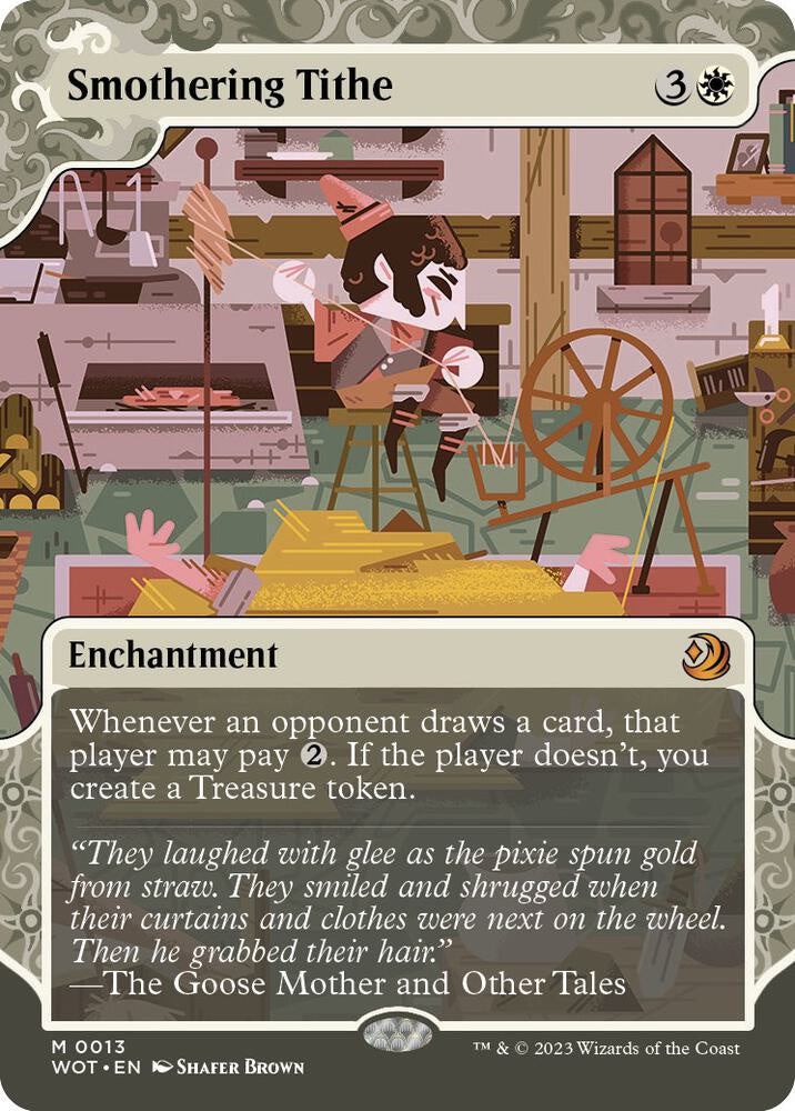 Smothering Tithe Magic The Gathering card from Wilds of Eldraine Enchanting Tales set.