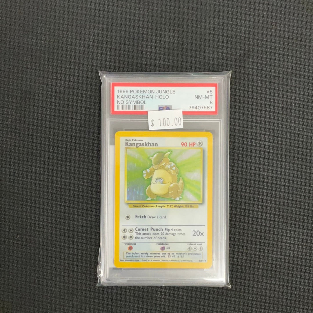 Kangaskhan Holo No Symbol 1999 Jungle PSA 8