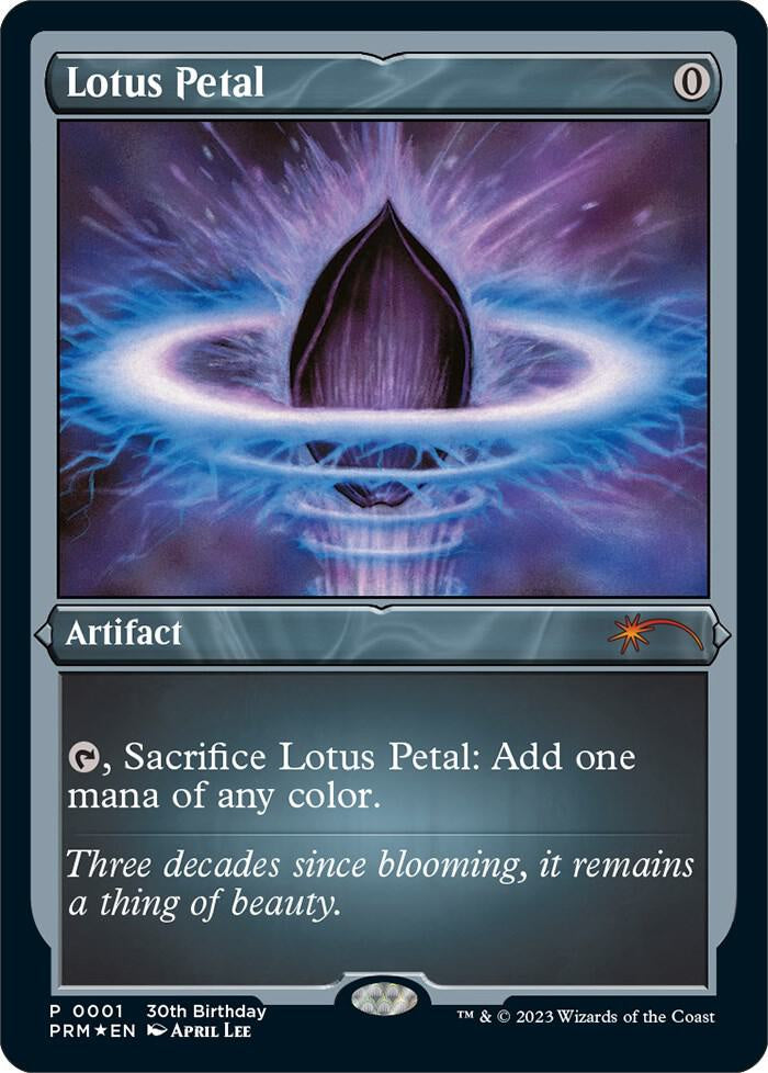 Lotus Petal Foil Etched Unique and Miscellaneous Promos UMP MTG trading card