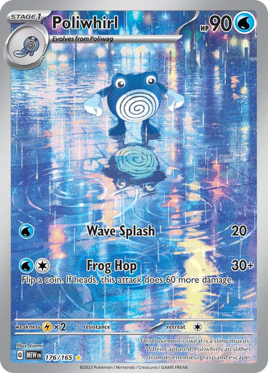 Pokemon Poliwhirl 176/165 Pokemon 151 Illustration Rare NM Card