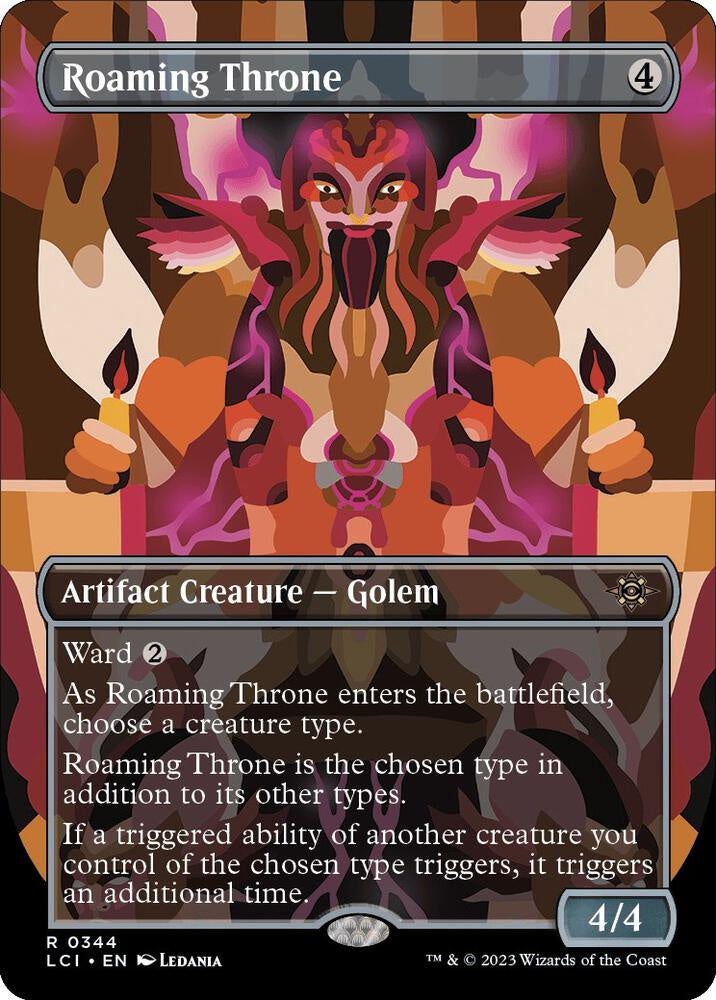 Roaming Throne Borderless Foil The Lost Caverns of Ixalan LCI MTG trading card