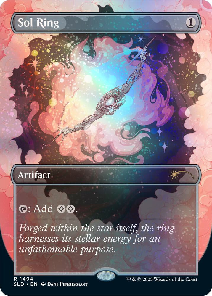 Sol Ring 1494 Galaxy Foil Secret Lair Drop Series SLD MTG trading card